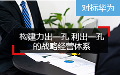 【战略】 构建 「 力出一孔，利出一孔 」的战略经营体系